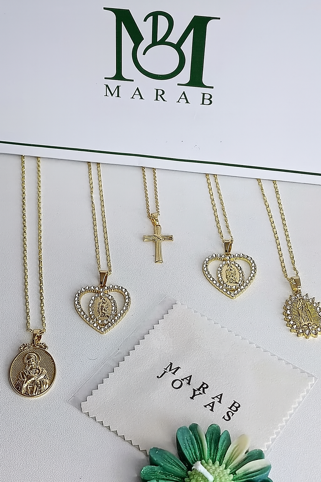 Pack de 6 Dijes Religiosos Vareados