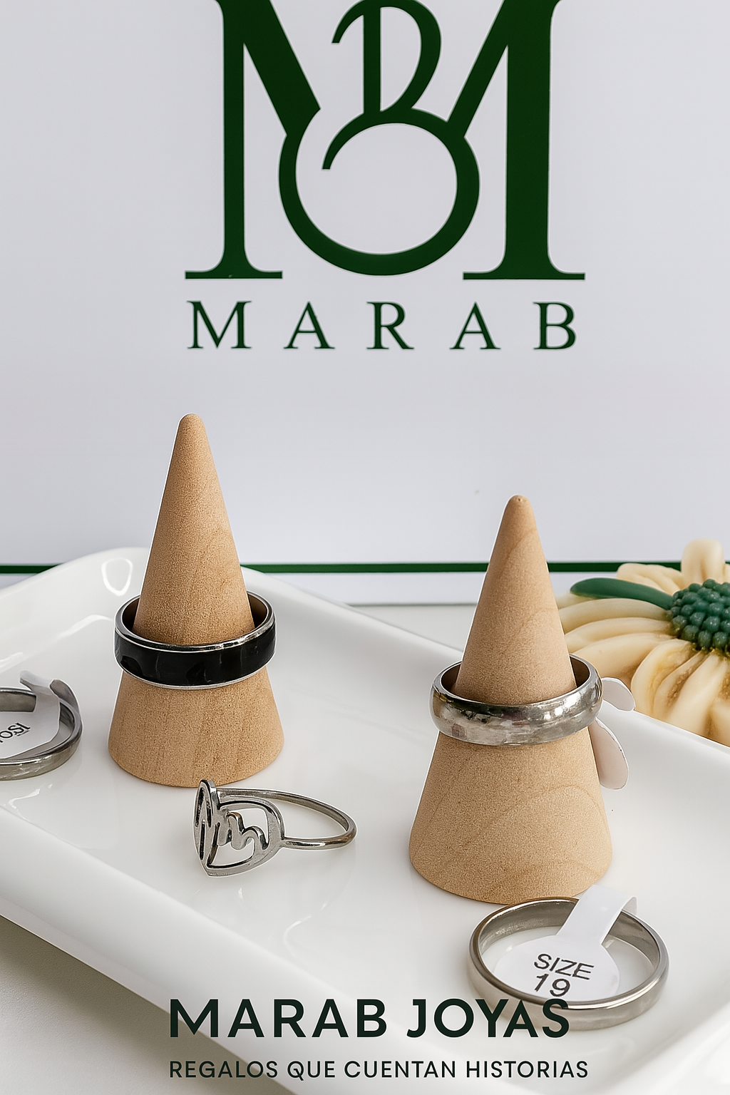 Set de Anillos “Acero & Minimalismo” — Estilo Masculino en Plateado (El Set incluye 5 Unidades)