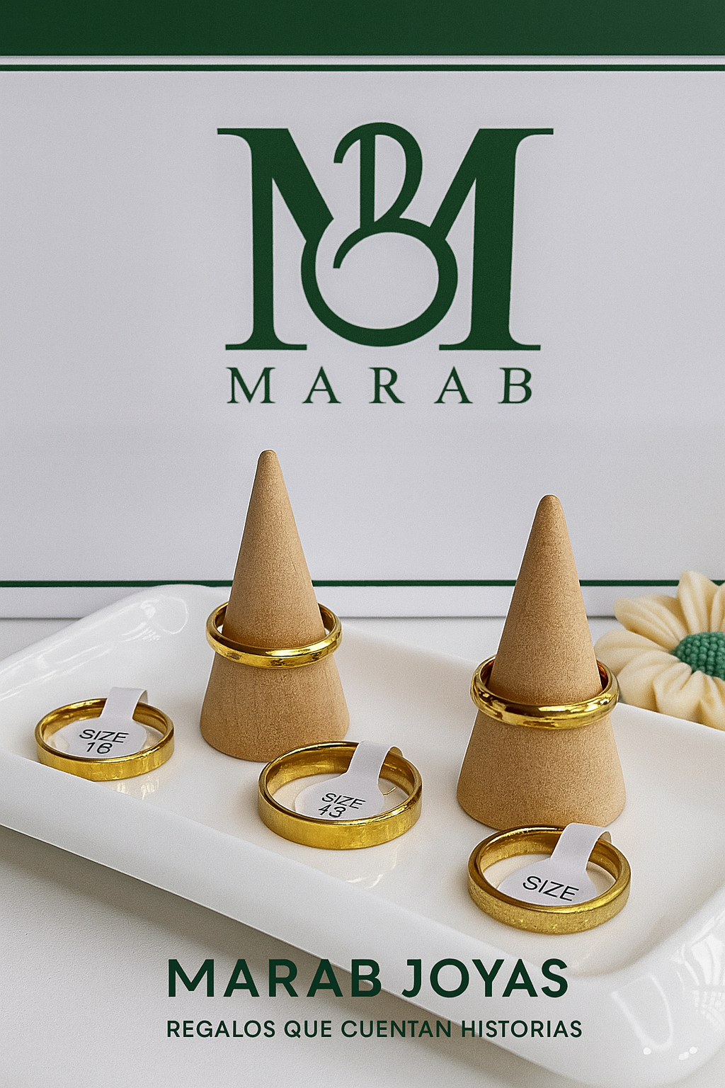 Set de Anillos “Clásico Dorado” — Elegancia Atemporal (El Set incluye 5 Unidades)
