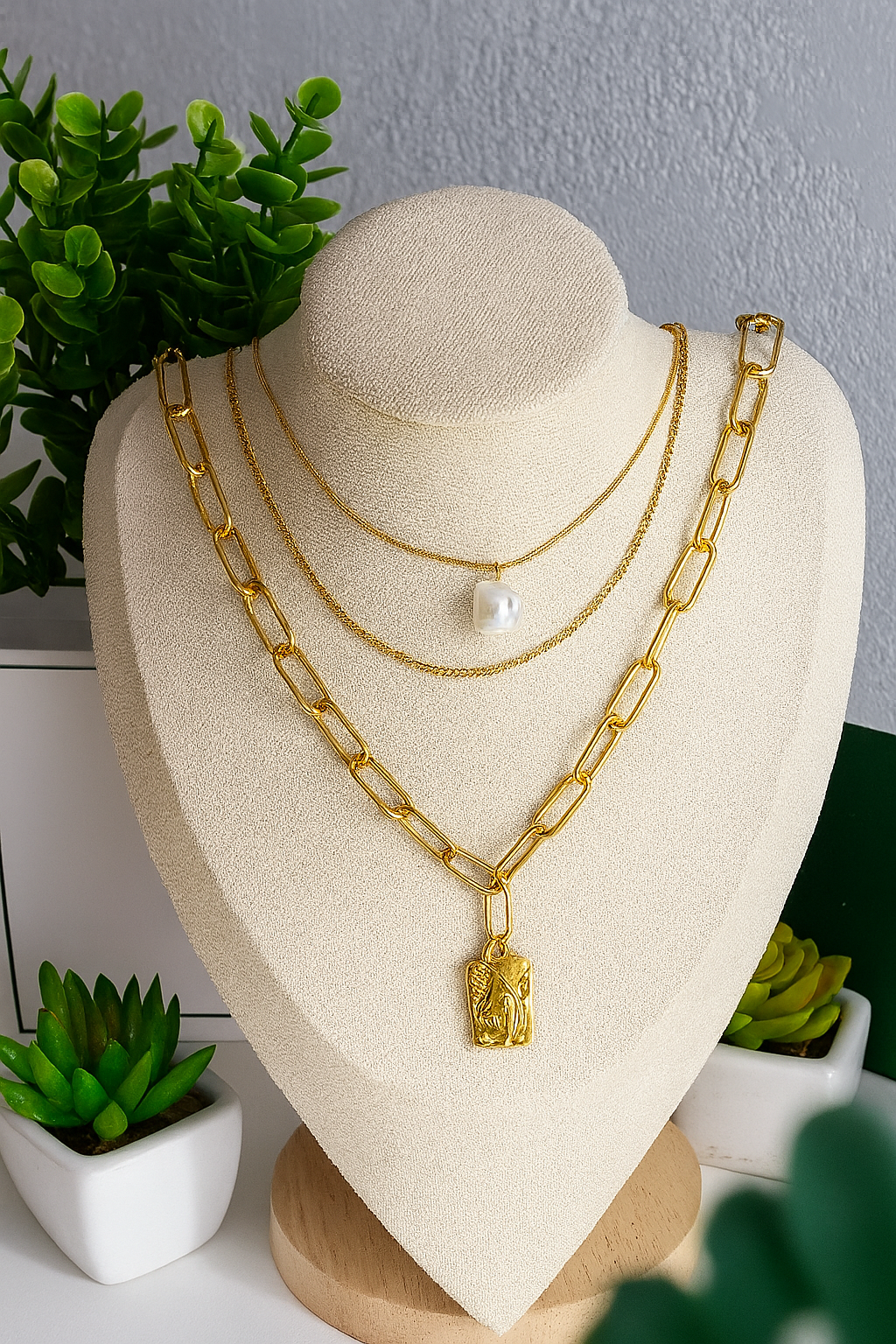 Set Angelical con Perla Natural (3 piezas)