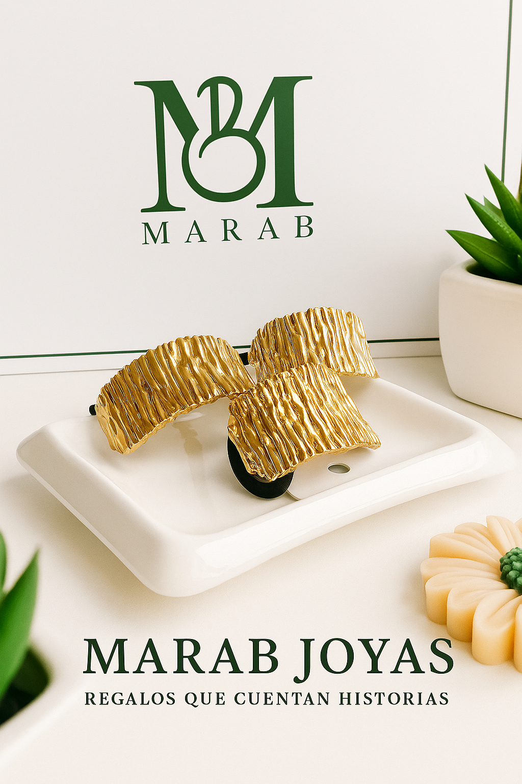 Gomas Doradas para el Cabello (Set 2 piezas)
