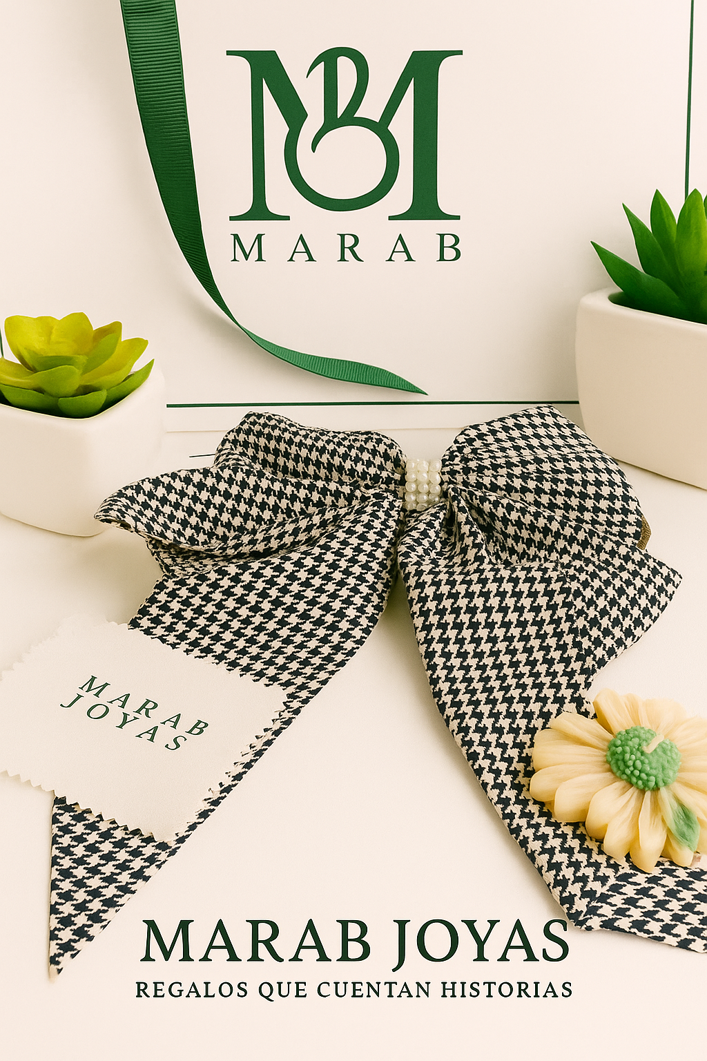 Lazo para Cabello “Clásico Perla”