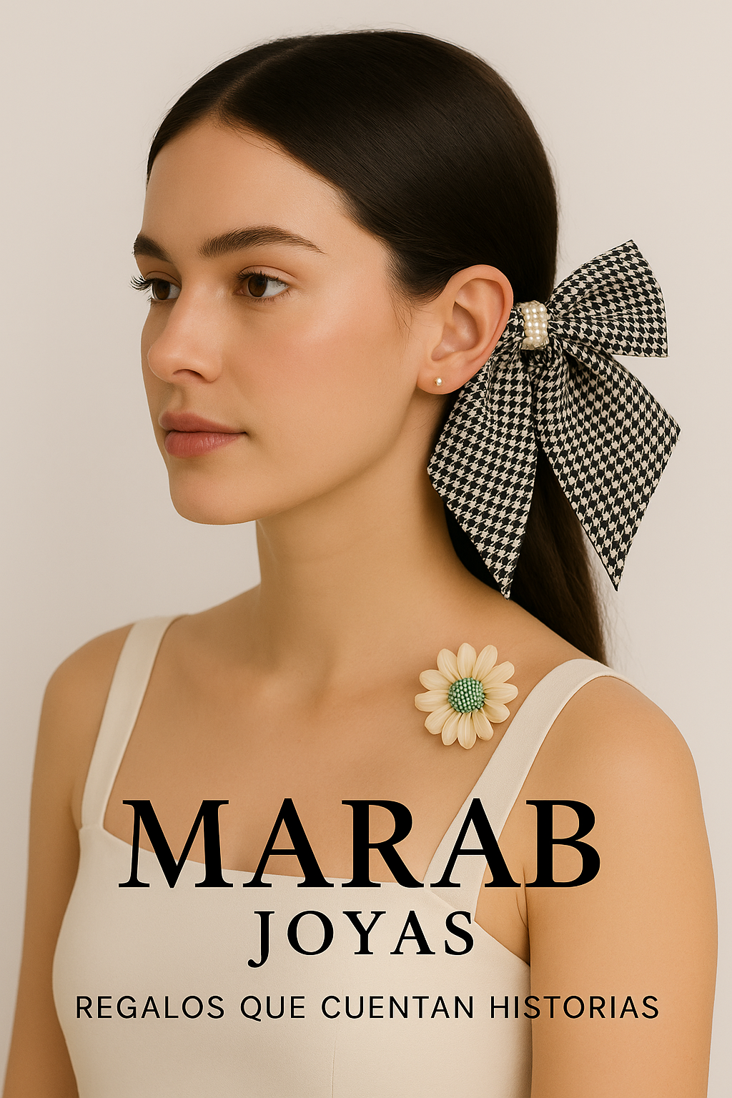 Lazo para Cabello “Clásico Perla”