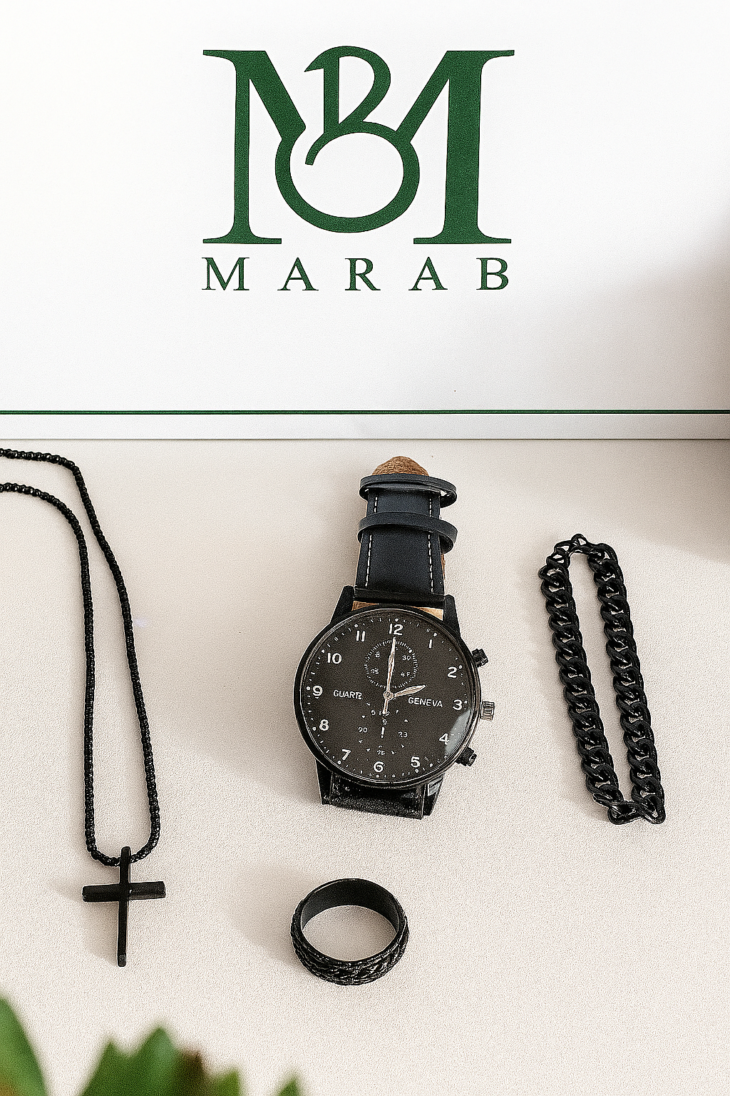 Set Ébano Masculino (4 piezas)