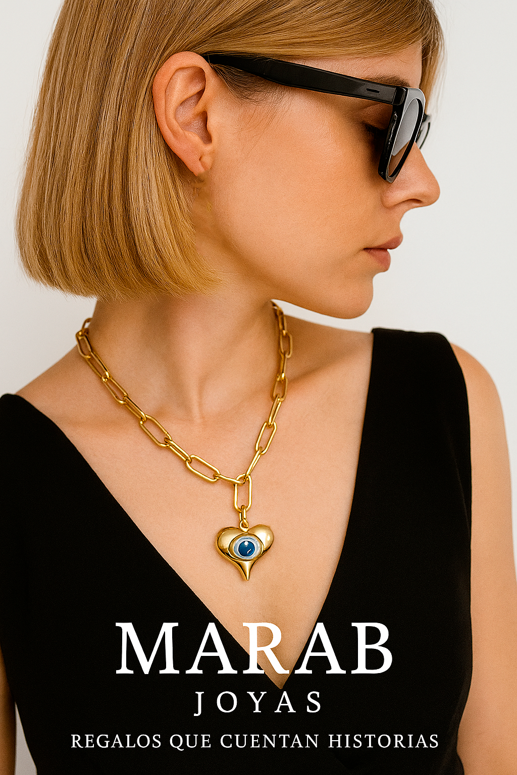 Collar Corazón Guardián (2 Piezas)