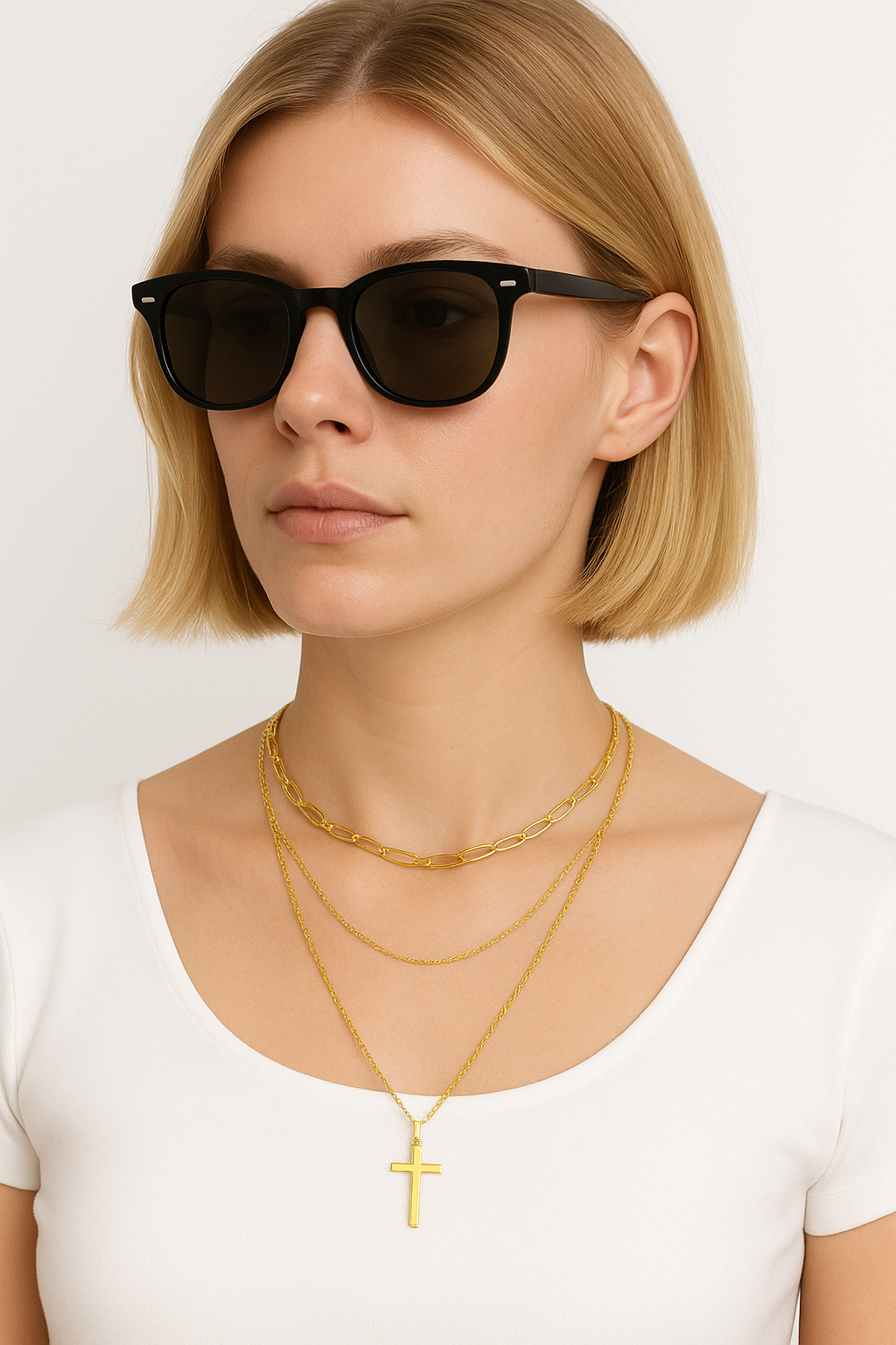 Set “Fe y Brillo” — Elegancia Dorada en Capas